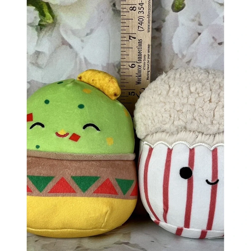 Squishmallow Food Gideon the Guacamole Arnel The Popcorn Bucket 5.5 Inch Lot 2